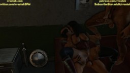 Wonder Woman threesome