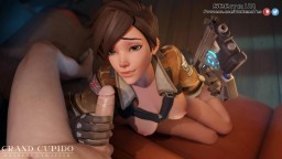 Your Dick is Under Arrest Overwatch Tracer Blowjob