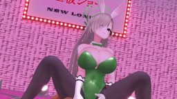 Blue Archive Ichinose Asuna Cowgirl Sex Dance Hentai Bunnygirl Playboy Bigboobs Creampie MMD 3D Soft Green Suit Color Ed