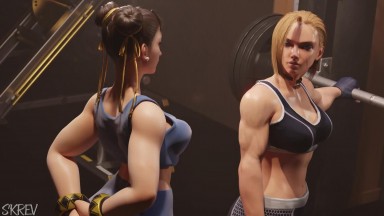 Cammy Tries Chun Li's Special Protein [Skrev] [4k]